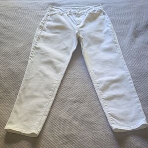 Old Navy Women's Straight Leg 99% COTTON Jeans - White US 6